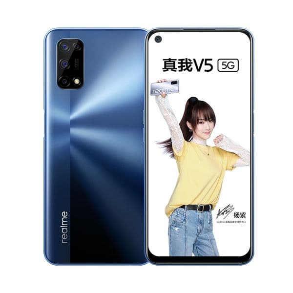 Original Realme V5 5G Mobile Phone 8GB RAM 128GB ROM MTK 720 Octa Core Android 6.5" Full Screen 48.0MP Face ID Fingerprint Smart Cell Phone