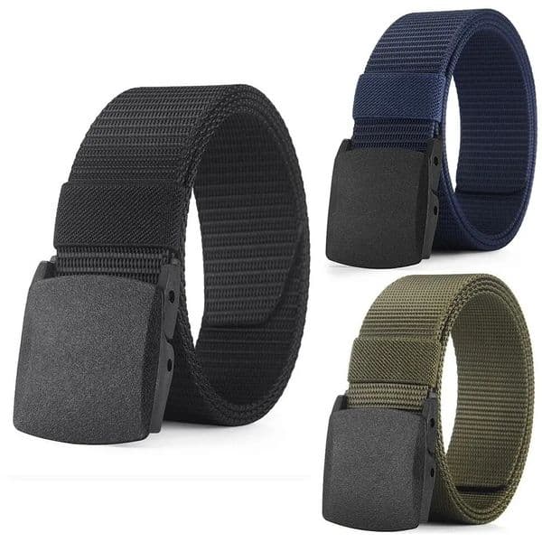 Mens Belt Outdoor Casual Canvas Metal Free Training Nylon Tactical With Pants Jeans Sports Belts For Men Women 241014