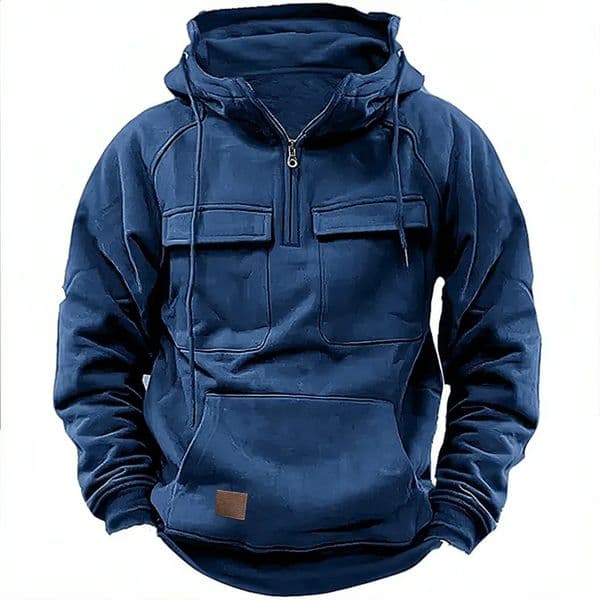 high quality Vintage Men Hoodie Sweatshirt Street Clothing Mens Oversized Hooded Pullover Retro Harajuku Solid Color Hoody 241011