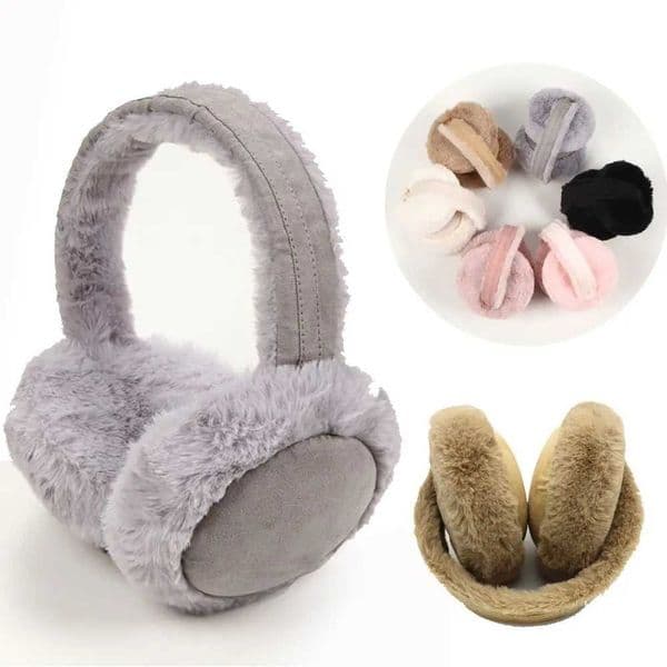Ear Muffs Portable Cold Protection Ear Warmer Winter Warm Soft Plush Earmuffs Fluffy Ear-Muffs Foldable Earflaps z241015