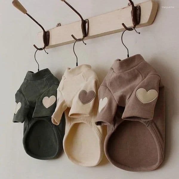 Dog Apparel Love Winter Warm Pet Clothes Base Shirt Cute Bear Teddy Yorkshire Hoodie Cat Designer Puppy Clothing