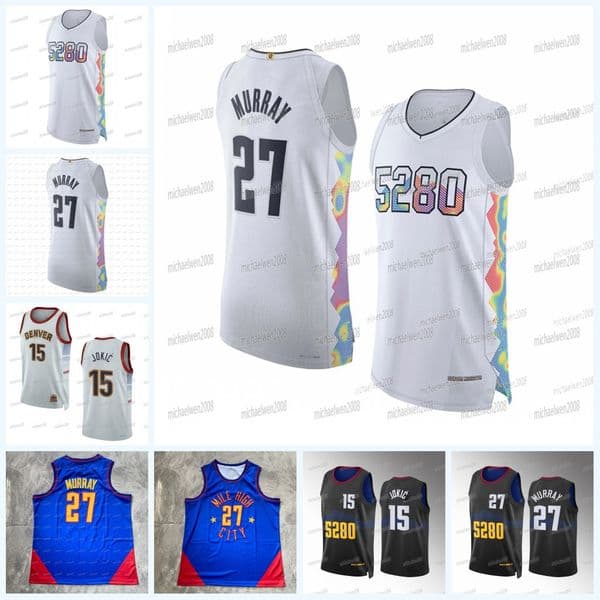 Nugget 2024-25 City Basketball Jersey 15 Jokic 27 Jamal Murray Michael Porter Jr. Vlatko Cancar PJ Hall Spencer Jones Zeke Nnaji Jalen Pickett Trey Pickett Watson