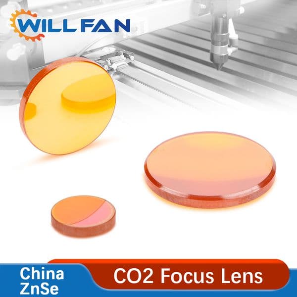 Will Fan Dia 20mm China ZnSe Co2 Focus Lens FL 38.1mm 50.8mm 63.5mm 76.2mm For Laser Engrave Cutter Machine