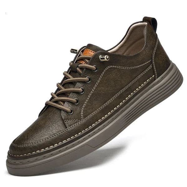 Fashionable handmade mens casual shoes genuine leather mens flat bottomed soft Oxford shoes high-quality outdoor shoes mens sports shoes 241015