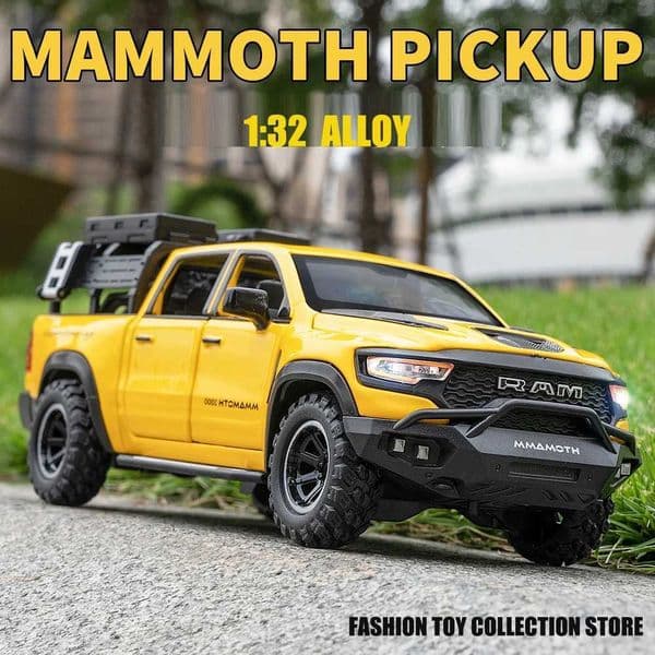 1 32 MAMMOTH PICKUP alloy car model die-casting toy car decoration toy with sound and light childrens gift CL241016