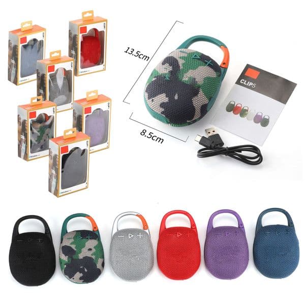 new CLIP5 small audio portable outdoor anti-fall card mini bass wireless Bluetooth speaker