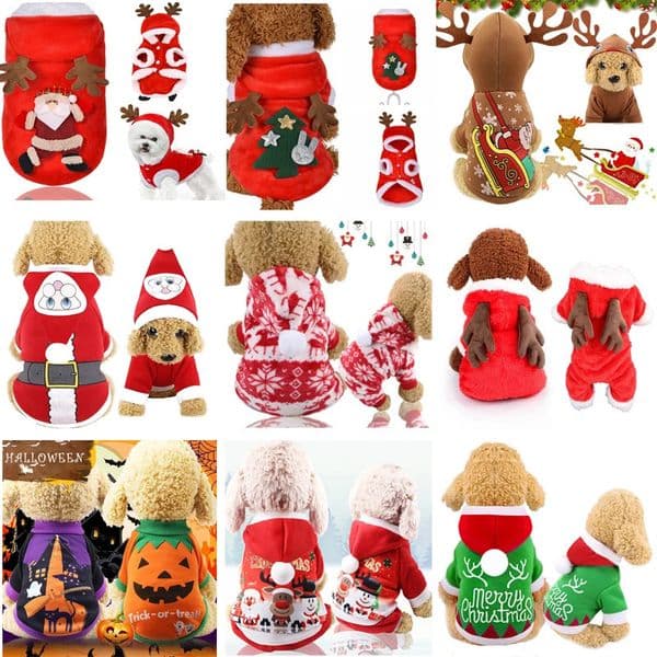 Christmas Dog Clothes Small Dogs Santa Costume for Pug Chihuahua Yorkshire Pet Cat Years Clothing Jacket Coat Pet Clothing 241016