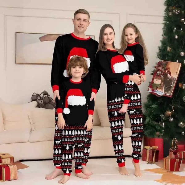 Family Christmas Matching Set Pajamas 2025 Christmas Adult Children Mom Daughter Appearance Pajamas Childrens Casual Clothing Pjs Clothing W241015