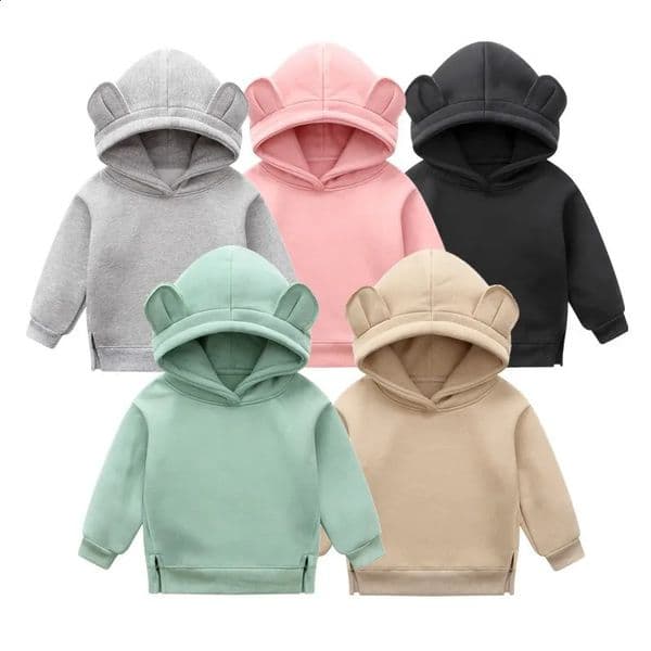Orangemom Baby Boys Girls Clothes Winter Spring Cute Hoodies Korean kids Hoodie Thicken Fleece Sweatshirt Childrens clothing 241017 S260417