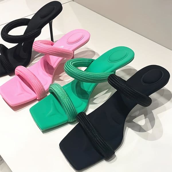 10a Prom Dress shoes brand julie High heel shoe luxurys Designer Slippers Womens Silk fabric fashion sandals outdoor Party black sliders Wedding sunny heels sandale