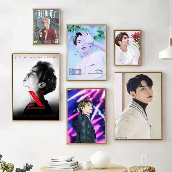 jonghyun Poster Decorative Painting Canvas Poster Wall Art Living Room Posters Bedroom PaintingXJ241016