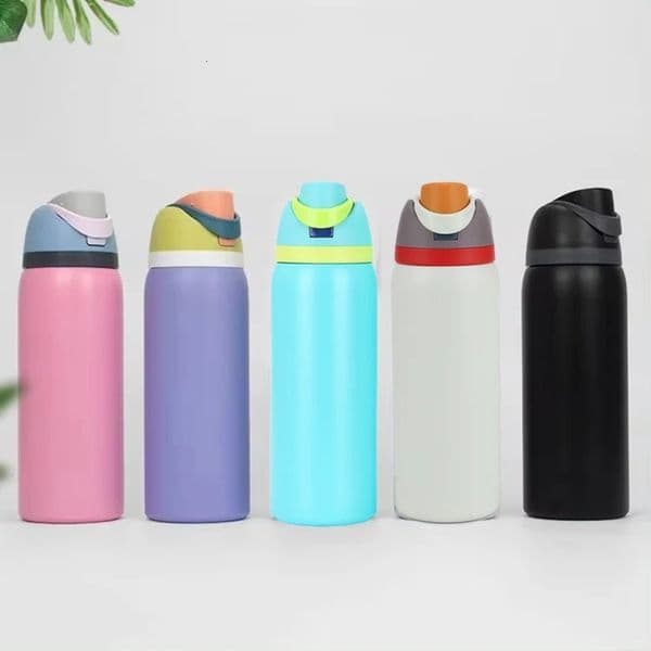32oz 304 cup stainless steel space kettle water bottle with straw outdoor sports car vacuum 240927