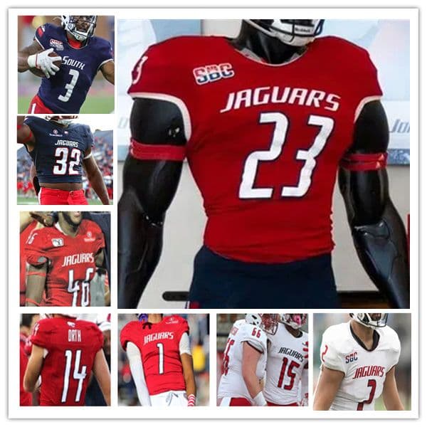 South Alabama College Football Jerseys Gio Lopez Fluff Bothwell Kentrel Bullock Jamaal Pritchett Jeremiah Webb Devin Voisin Blayne Myrick Scruggs Jaden Voisin 4XL