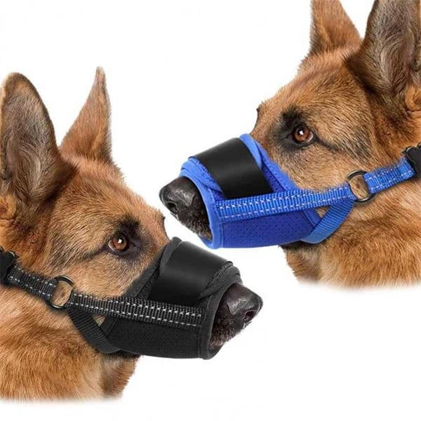 Dog Collars & Leashes Adjustable Muzzle with Quick Release Buckle Ultralight Breathable Anti-Barking Puppy Mouth Cover Pet Supplies