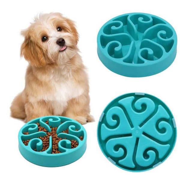 Dog Bowls & Feeders Pet Slow Feeder Bowl Fun Non Slip Anti-Gulping Slower Food Feeding Dishes Eco food anti tipping pet supplies