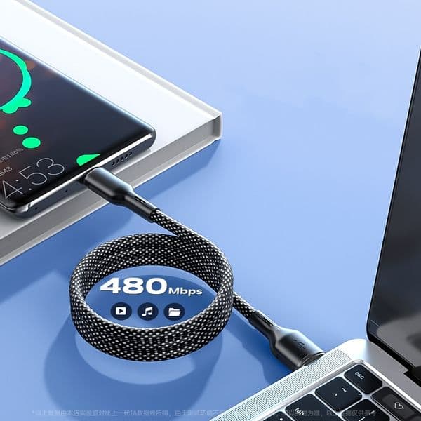 Magnetic Absorption Nano Portable Magic Rope Mobile Data Cable Suitable for Type-C Extended 2-meter Charging Cable