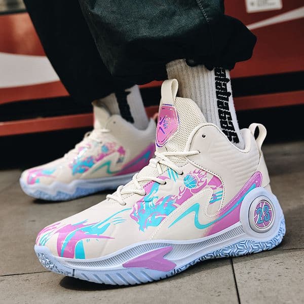 New basketball shoes, couples, high top sneakers, teenagers, children, adults, students, competitions, cement ground combat boots, sports shoes