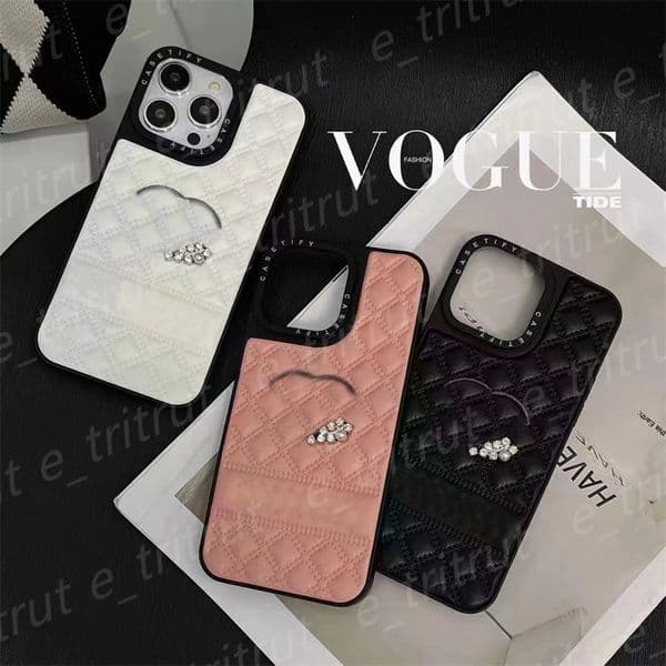Fashion designer Leather PU Silicone phone case For iphone 16 16promax 15 14 plus 13 12 11 pro max anti-drop hot gold full package cases Protective shell back cover