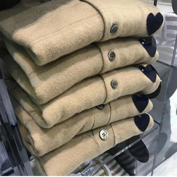 jumpers (Have Eye) Cardigan Sweaters Women Men Long Sleeve Crew Neck single breasted Sweater Couple Embroidery Love-Heart Tops Solid Coat Knitting coats