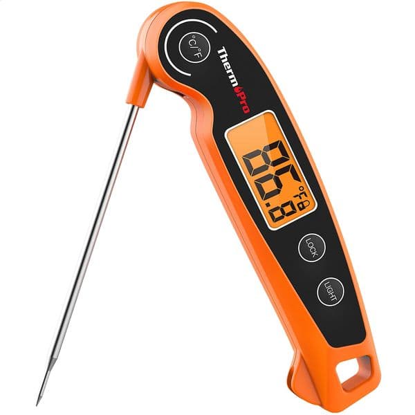 ThermoPro TP605 instant reading meat digital barbecue thermometer used for kitchen cooking with backlight and calibration functions 241021