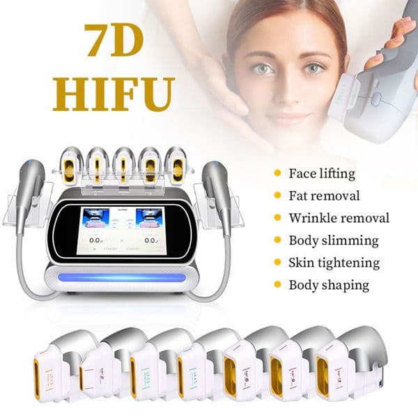 Beat Selling 2Handles HIFU System 7 Cartridges Skin Tightening Cartridge Hifu Slimming Beauty Machine
