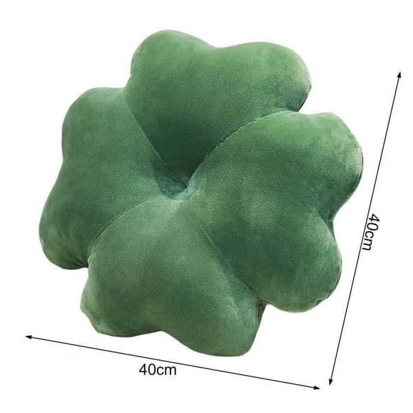 Decorative four leaf clover plush pillow widely used throwing pillow ultra soft plush seat cushion household accessories X241022