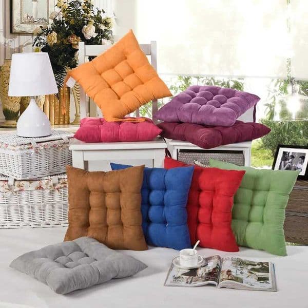 Square large chair cushion with tie super soft warm floor cushion suitable for children to read Nook comfortable square seat cushion JAF002 X241022