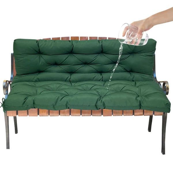 Waterproof bench cushion for outdoor furniture thick garden swing seat backrest cushion 2/3 seat replacement cushion X241022
