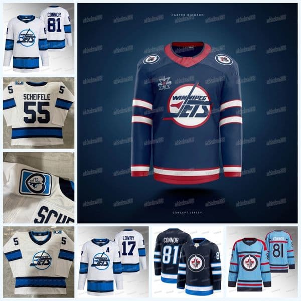 Jets 2024-25 CONCEPT Hockey Jersey 17 Adam Lowry Gabriel Vilardi Mason Appleton Mark Scheifele Alex Iafallo Haydn Fleury Josh Morrissey Jerseys