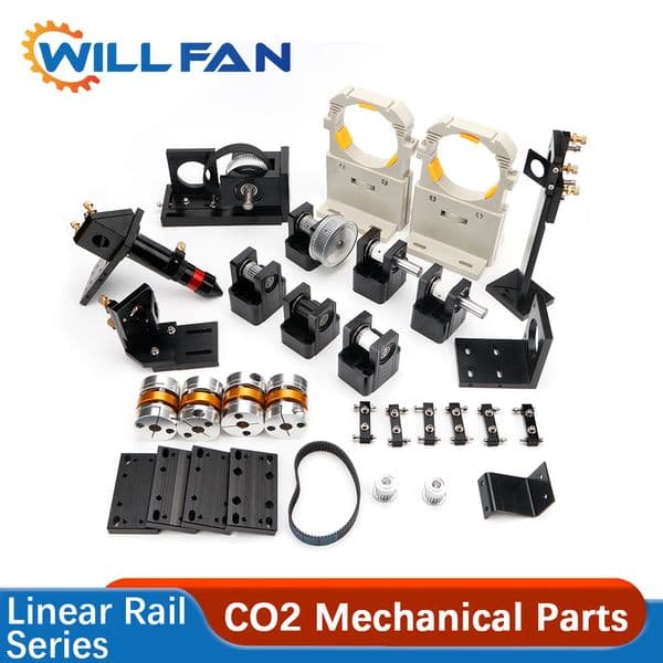 Will Fan Laser Metal Parts Head Motor Holder Mechanical Transmission Components For DIY CO2 Laser Engraving Cutting Machine