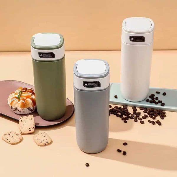 New Arrival 480ML stainless steel vacuum bottle anti slip suction cup gift insulated coffee cup portable creative magic non tipping cup M241022