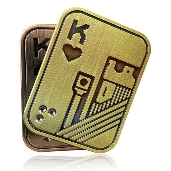 2026 New 2026 KK AA Fidget Metal Skull Push Slider Relief Toy Anti Stress EDC Top Spinning Poker Toys Adults Gifts Designer Toys