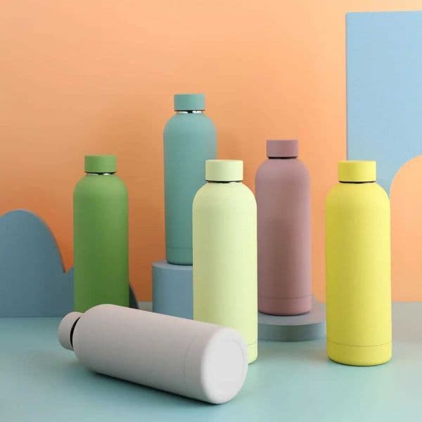 New Arrival 500ML stainless steel hot water bottle sports water bottle hot and cold g portable inflatable cup gym water bottle M241022