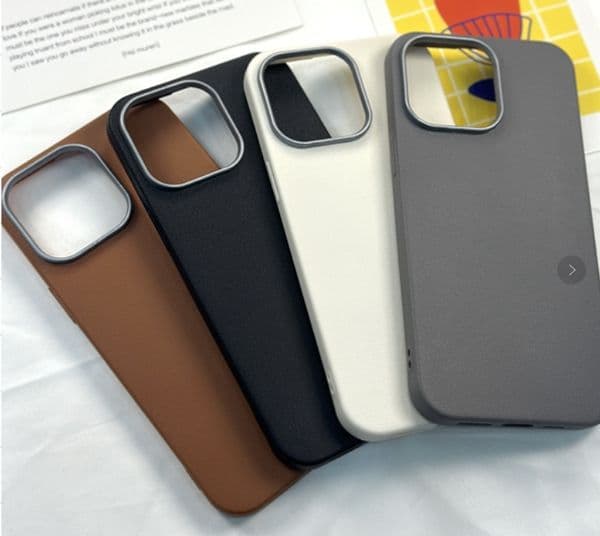 2026 New Photo Frame Lens Patterned Shell Case For perfume cologne Iphone 12 11 Blank DIY Leather Cover 13 14 15 16 Pro Max Designer