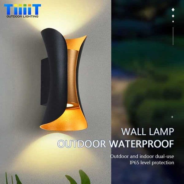 LED wall lamp outdoor IP65 waterproof wall lamp garden porch modern indoor Nordic home decoration lighting AC85-265V X241025