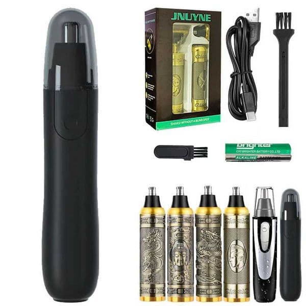Free Shipping Painless Cleaning Cordless Dual Edge Blades Home-appliance Men Electric Eyebrow Nose Ear Hair Razor Shaver MachineXJ241024