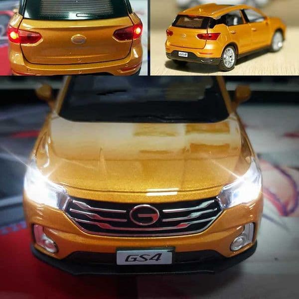 High Quality The best-selling 1 32 GS4 SUV alloy model simulates molded sound and lighting and pulls back a childrens toy car gift with free delivery T241025