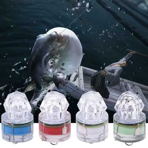 Mini LED Fishing Lamp Waterproof Bait Light LED Deep Drop Underwater Lure Light Flash Fishing Bait Lamp Lure Tackle Fishing ToolLX241026
