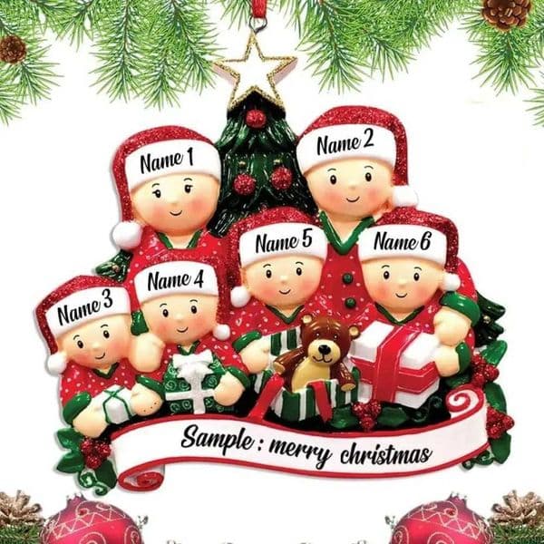 2D Christmas Family Ornament Cute DIY Snowman Flat Pendant Snowman Five-pointed Star Christmas Tree Hanging Ornament ChristmasXJ241026