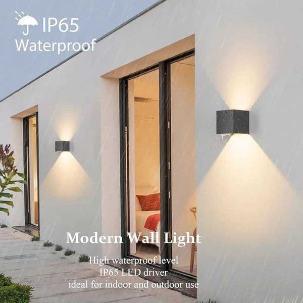 Aluminum LED outdoor wall lamp waterproof porch garden lighting indoor wall lamp decoration bedroom living room corridor staircase light X241025