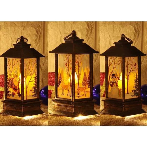 Christmas LED Lantern CUTE Xmas Santa Decor Light Torch Decorations Candle Home Party Ornament Decor 2024 NavidadXJ241026