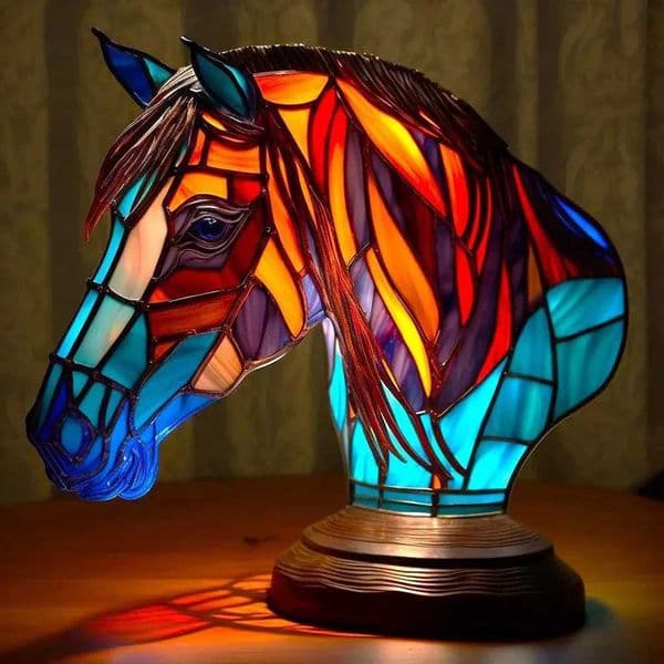 New Arrival Elephant animal lamp colored glass lamp decorative desk lamp childrens room family bedroom night light Z241025
