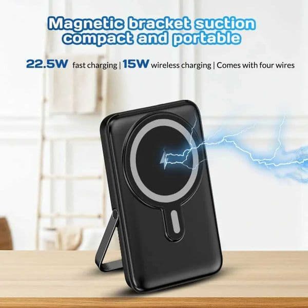 New Arrival 10000mAh power pack 15W magnetic fast charging external battery wireless charger with 4-wire cable suitable for iPhone 15/14/13 Z241026