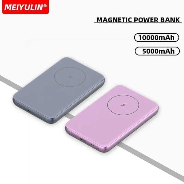 10000mAh ultra-thin magnetic wireless power pack 5000mAh USB C PD 20W fast charging metal external battery M241026