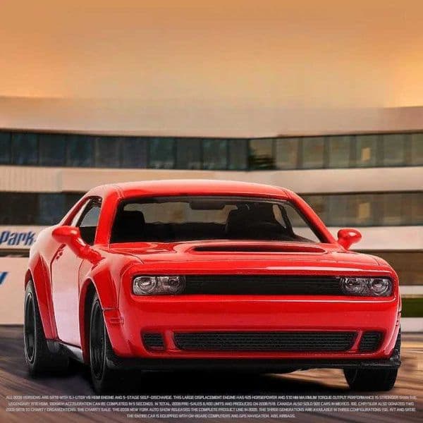 High Quality 1/36 Dodge Challenger SRT Hellcat Toy Car RMZ Ci Diecast Mini Car Super Model Pullback Series Childrens Gift T241025