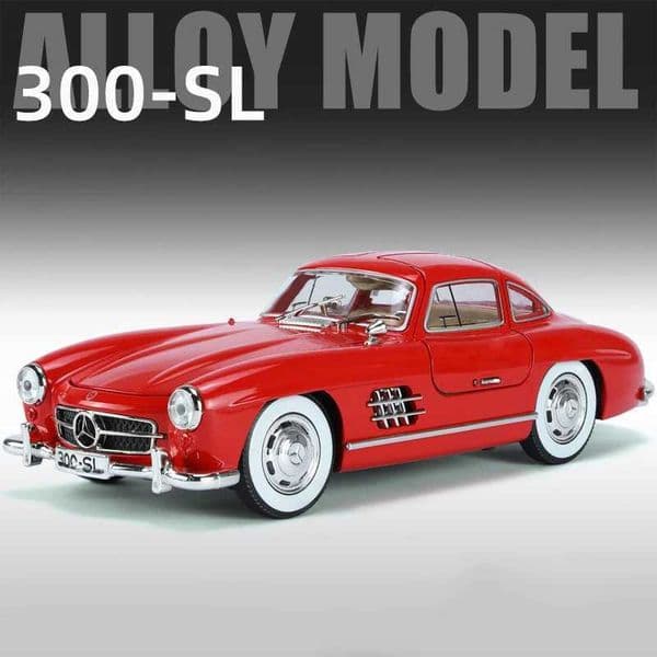 High Quality 1 24 Mercedes Benz 300SL 1936 alloy model car toy die-casting metal sound and light car toy T241025