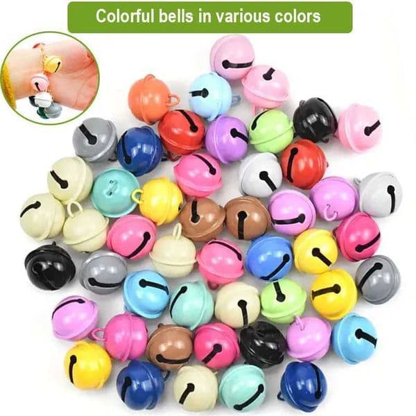 10-50pcs 17mm colorful Jingle Bells Iron Pendants Hanging Christmas Tree Ornaments Christmas Decorations Party DIYXJ241026