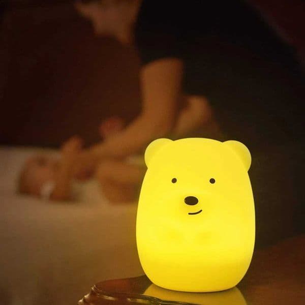 New Arrival Panda head eagle shaped remote control LED kindergarten night light childrens silicone pad color changing light Z241025
