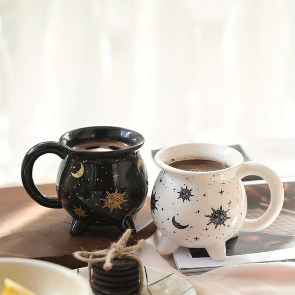 350ml/11.8oz Sun Moon Star coffee cup separator brewing shape ceramic coffee cup Christmas holiday gift Valentines Day gift 241024