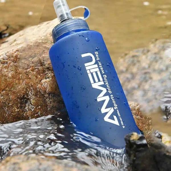 Flexible Water Bottle 750ml Foldable Water Bottle TPU Folding Water Bottle For outdoor Travel Wide Mouth Easy SqueezeXJ241026